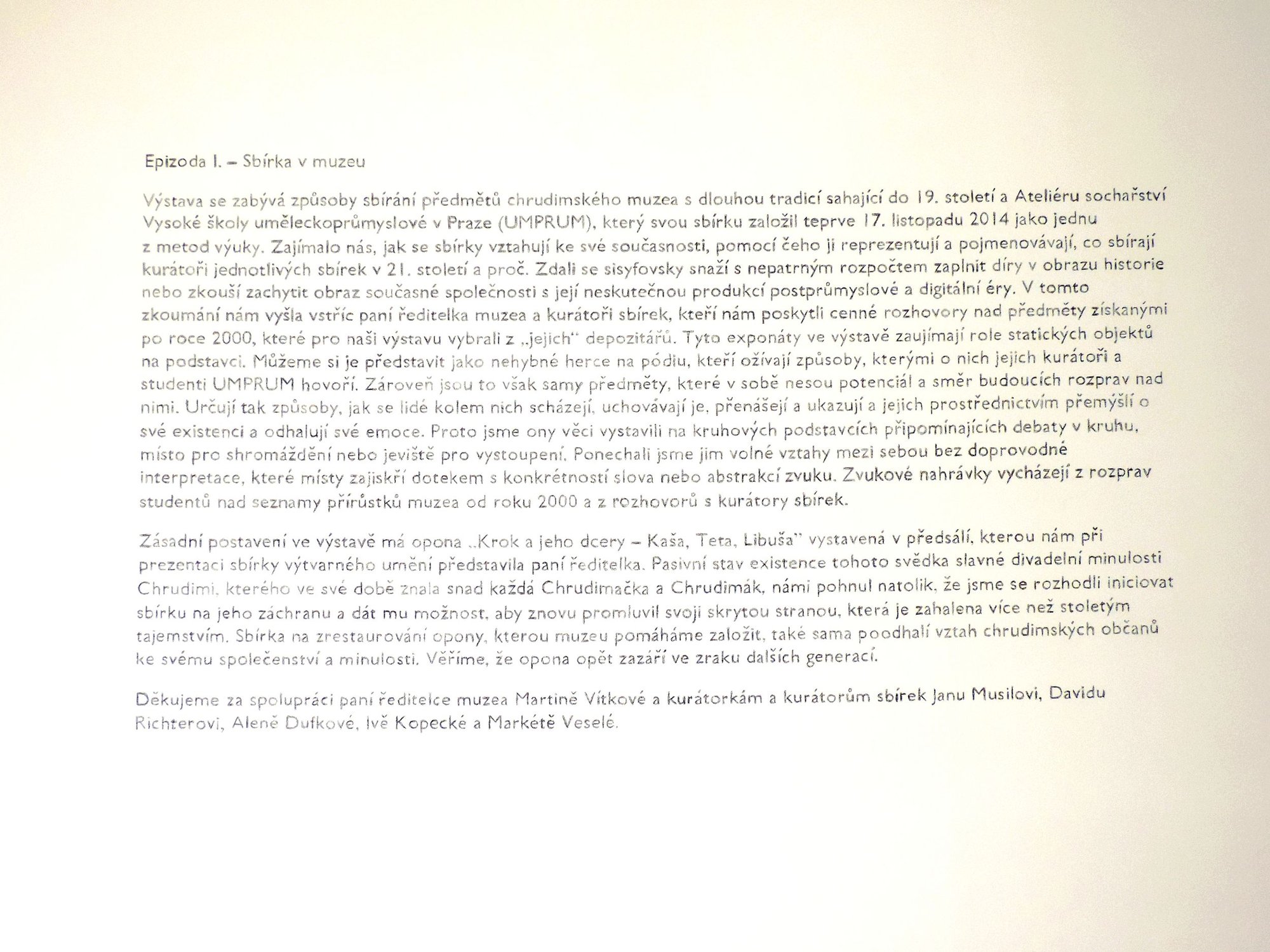 Episode I. - Collection in the Museum view 6